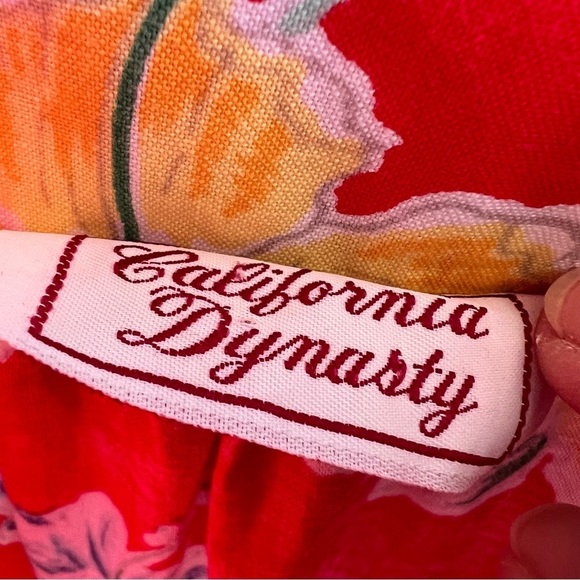 TRADITIONAL HAWAIIAN MUU-MUU FLORAL PRINT DRESS WITH POCKETS SIZE LARGE - Picture 6 of 7